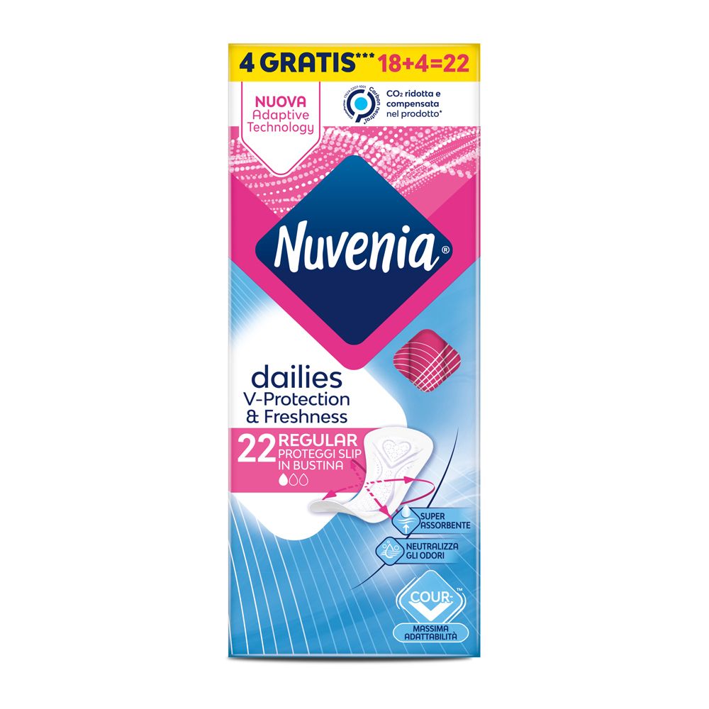 Nuvenia Libresse Proteggi Slip Ripiegati 18+4 Pezzi