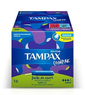 Tampax Compak Super 16 Assorbenti Interni Flussi da Medi ad Abbondanti-2