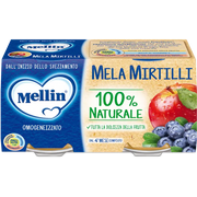 Mellin Omogeneizzato Mela/Banana/Mirtillo 2x100g 4Mesi+
