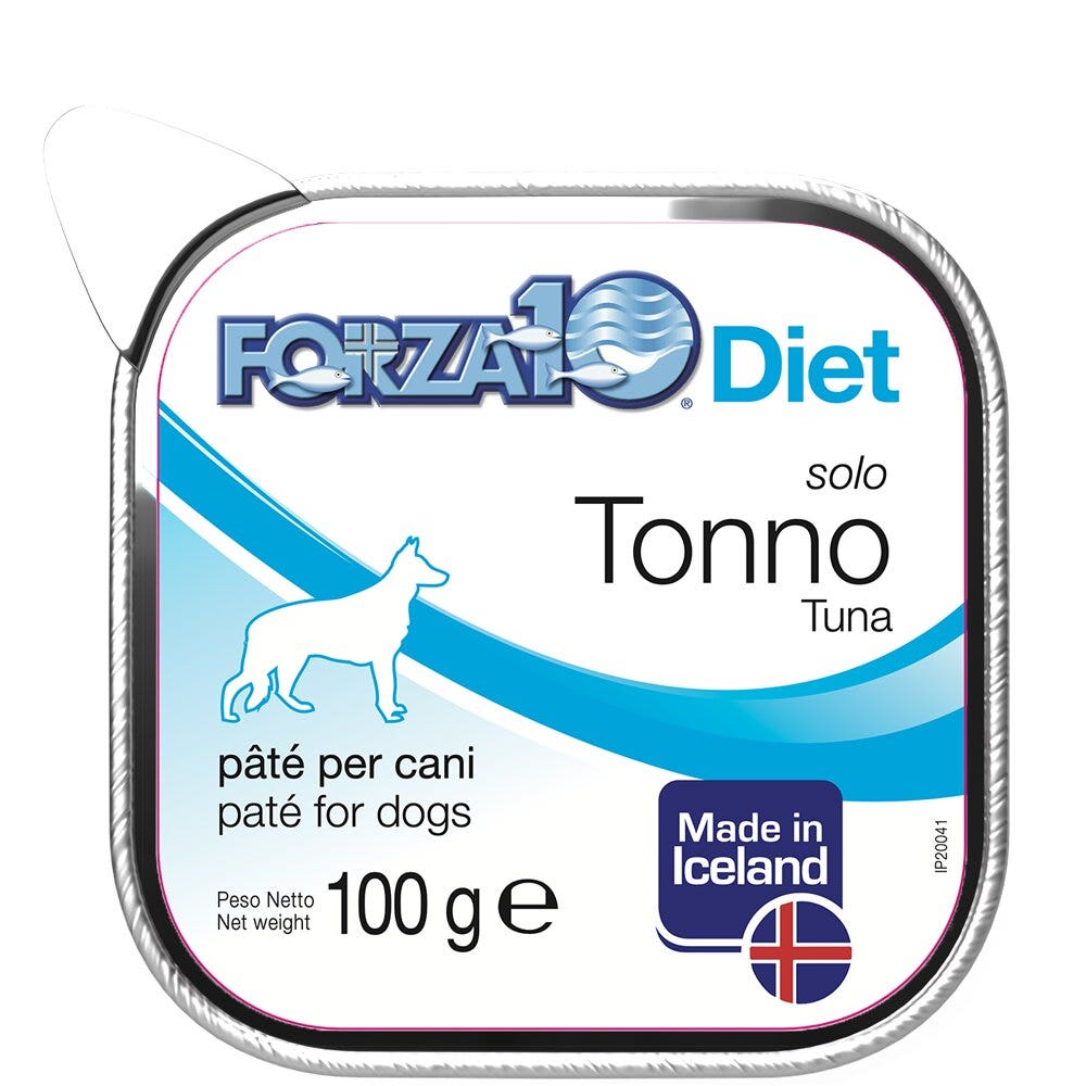 Forza10 Solo Diet Tonno PatÃ© Per Cani Adulti Vaschetta 300g-1