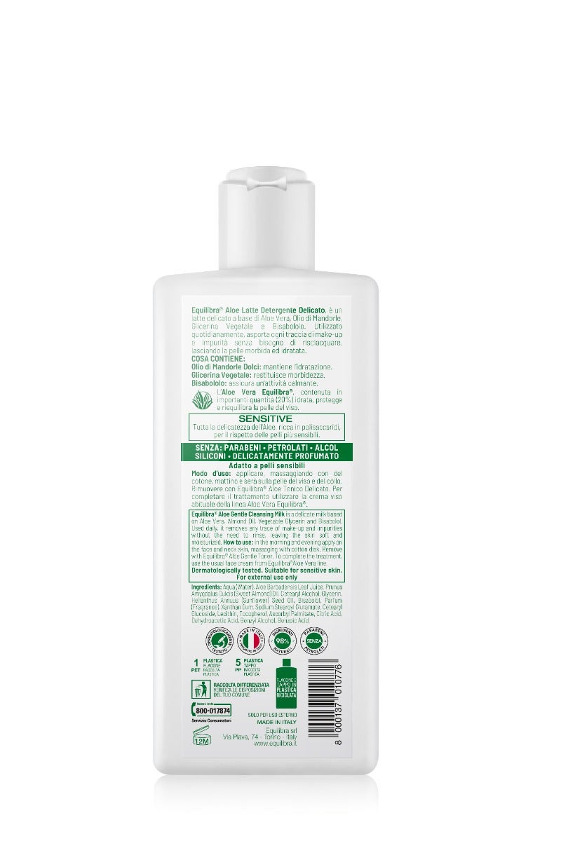 Equilibra Aloe Latte Detergente Viso 200ml-2