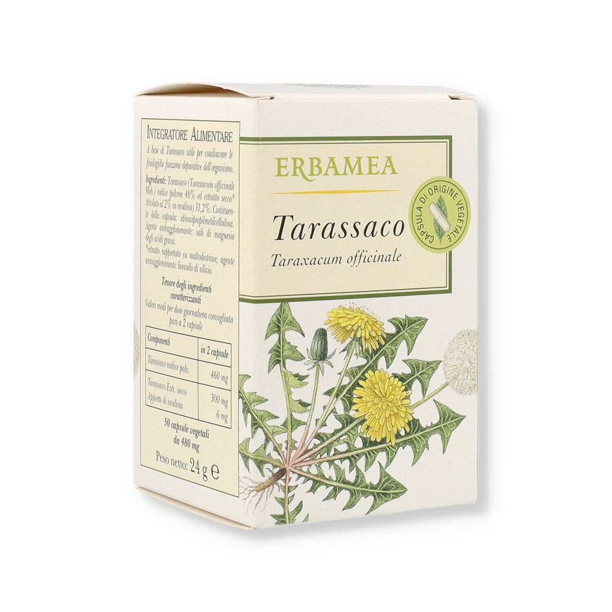 Erbamea Tarassaco 50 Capsule Vegetali-1