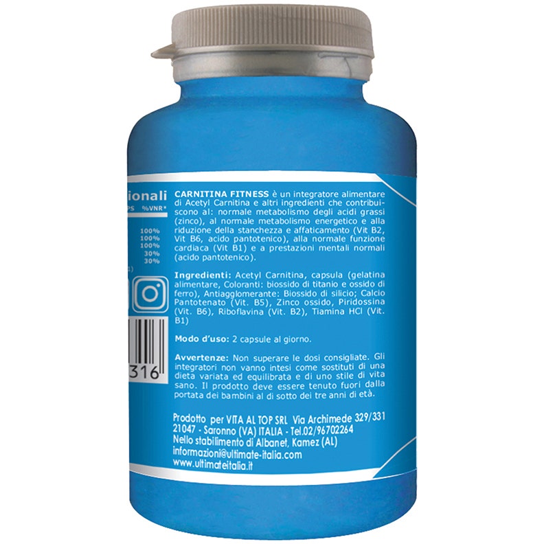 Ultimate Carnitina Fitness 120 Capsule  - 4