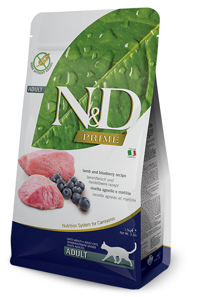 Farmina N&D Prime Agnello E Mirtillo Gatti Adulti Sacco 300g-2
