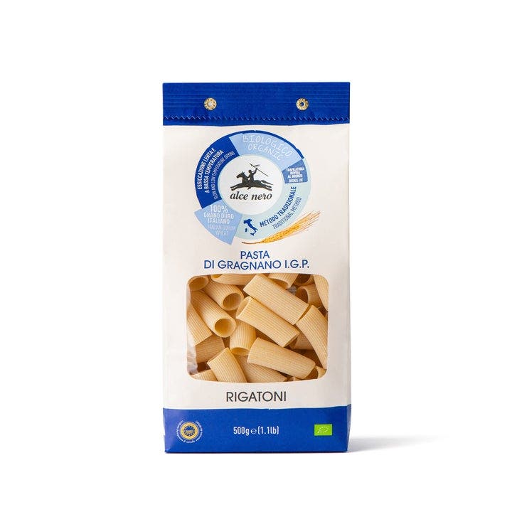 Alce Nero Rigatoni Di Gragnano Di Semola Di Grano Duro IGP 500g-2