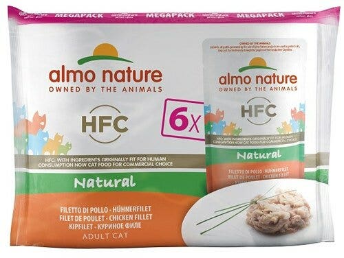 Almo Nature HFC Natural Megapack Cibo Umido Filetto Di Pollo Per Gatti Adulti 6x55g-2
