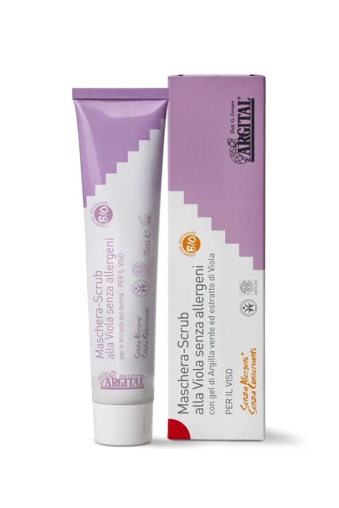 Argital Maschera - Scrub Viso Alla Viola Senza Allergeni 75ml-1