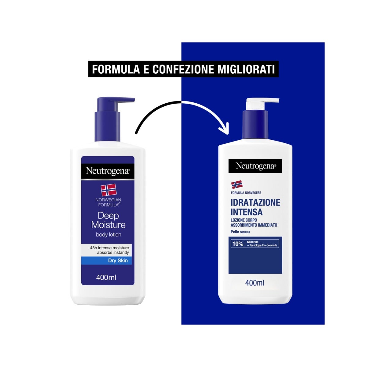 Neutrogena Crema Idratante Corpo Intensa Profumata adatta per Pelle Secca con Formula Norvegese 400ml-24