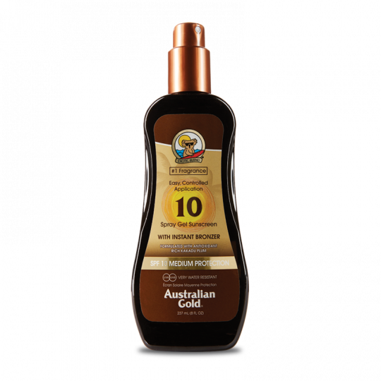 Australian Gold Gel Spray SPF10 Con Bronzer 237ml-1