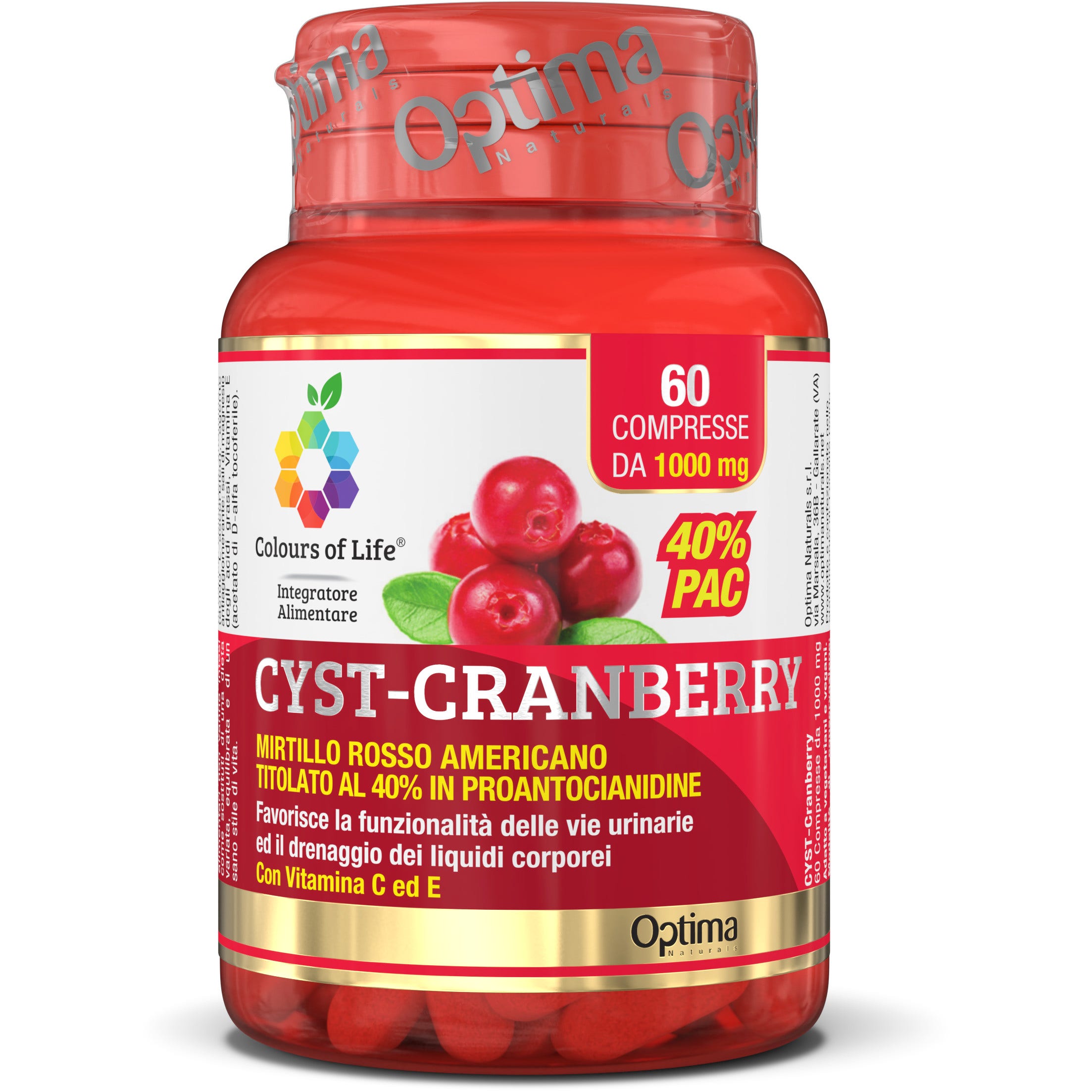 Colours of Life Cranberry 60 Compresse  - 3