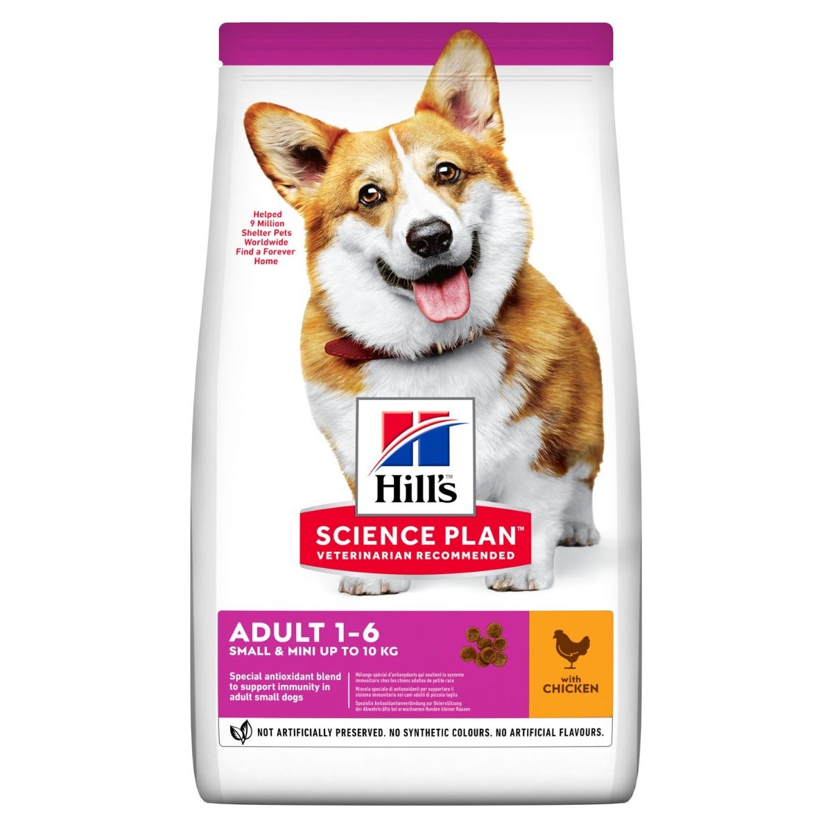 Hill's Science Plan Adult Small E Mini Fino A 10 Kg Per Cani Crocchette Pollo Sacco 300g-0
