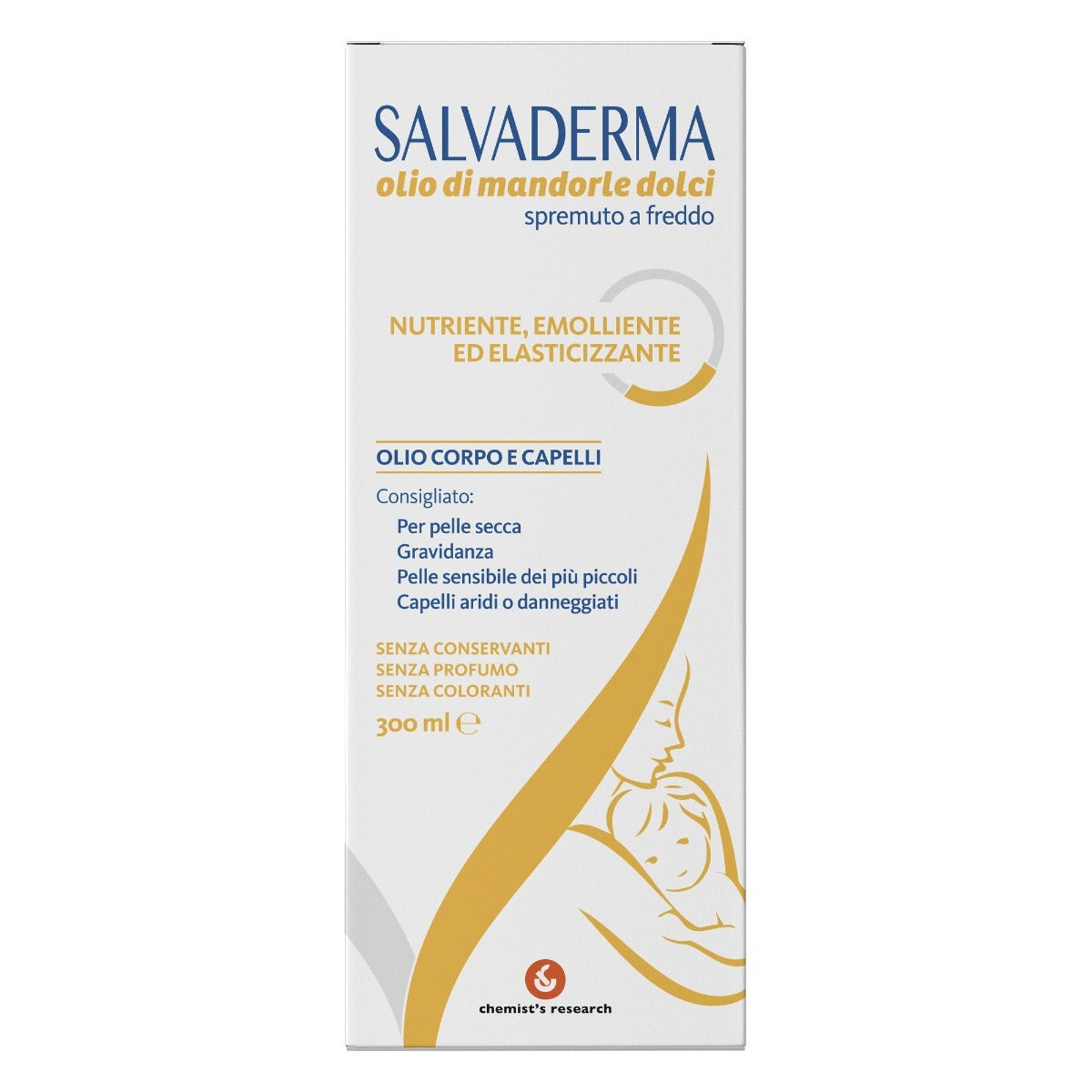 Salvaderma Olio Di Mandorle Per Corpo E Capelli 300ml-2