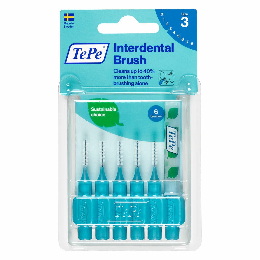 TePe Original Blu Scovolino Per Pulizia Interdentale Misura ISO 3 filo 0,6 mm 6 Pezzi-1