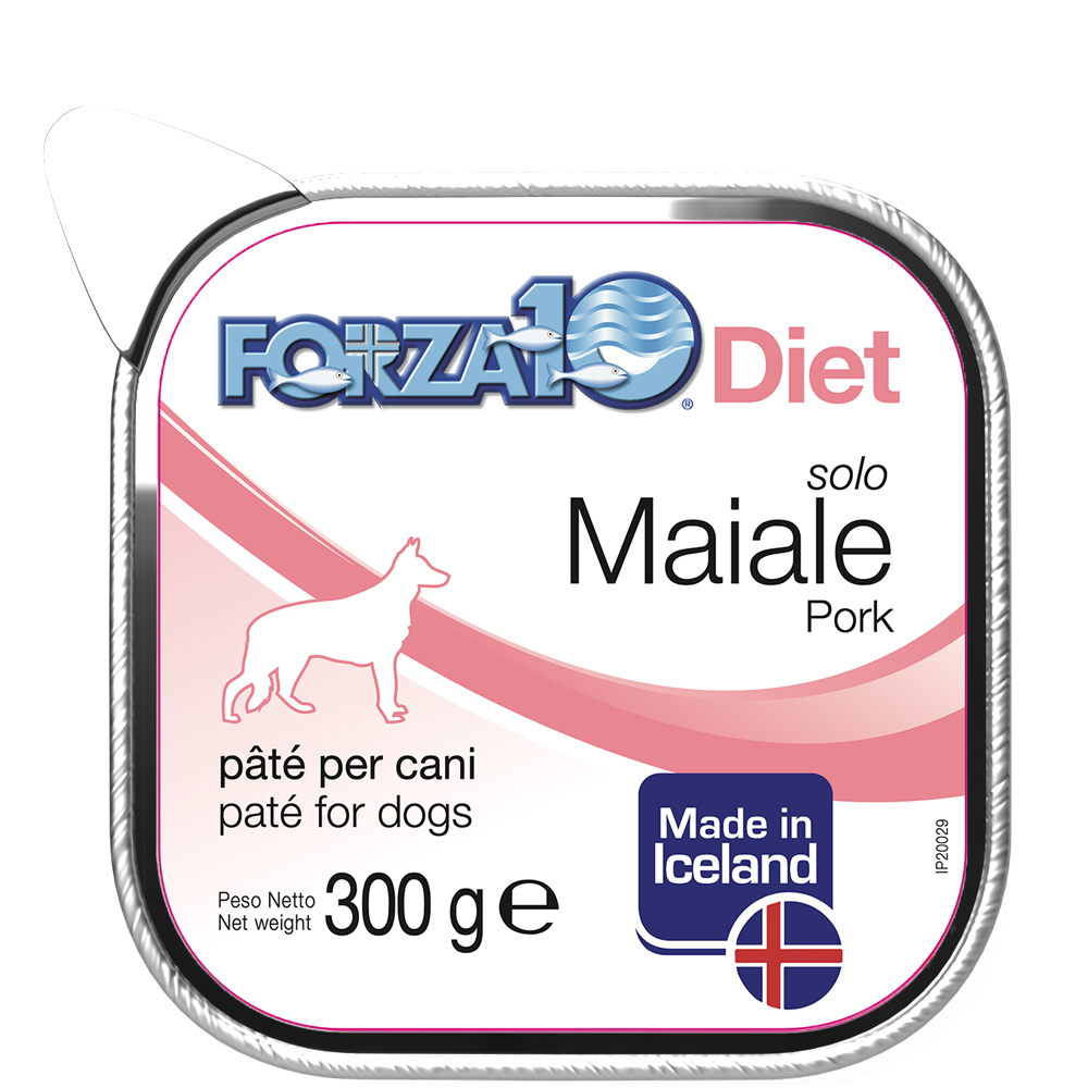 Forza10 Solo Diet Maiale Paté Per Cani Adulti Vaschetta 300g-2