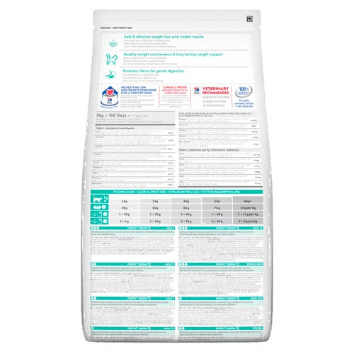 Hill's Science Plan Adult 1+ Anni Perfect Weight Crocchette Pollo Per Gatti Sacco 1,5kg-3