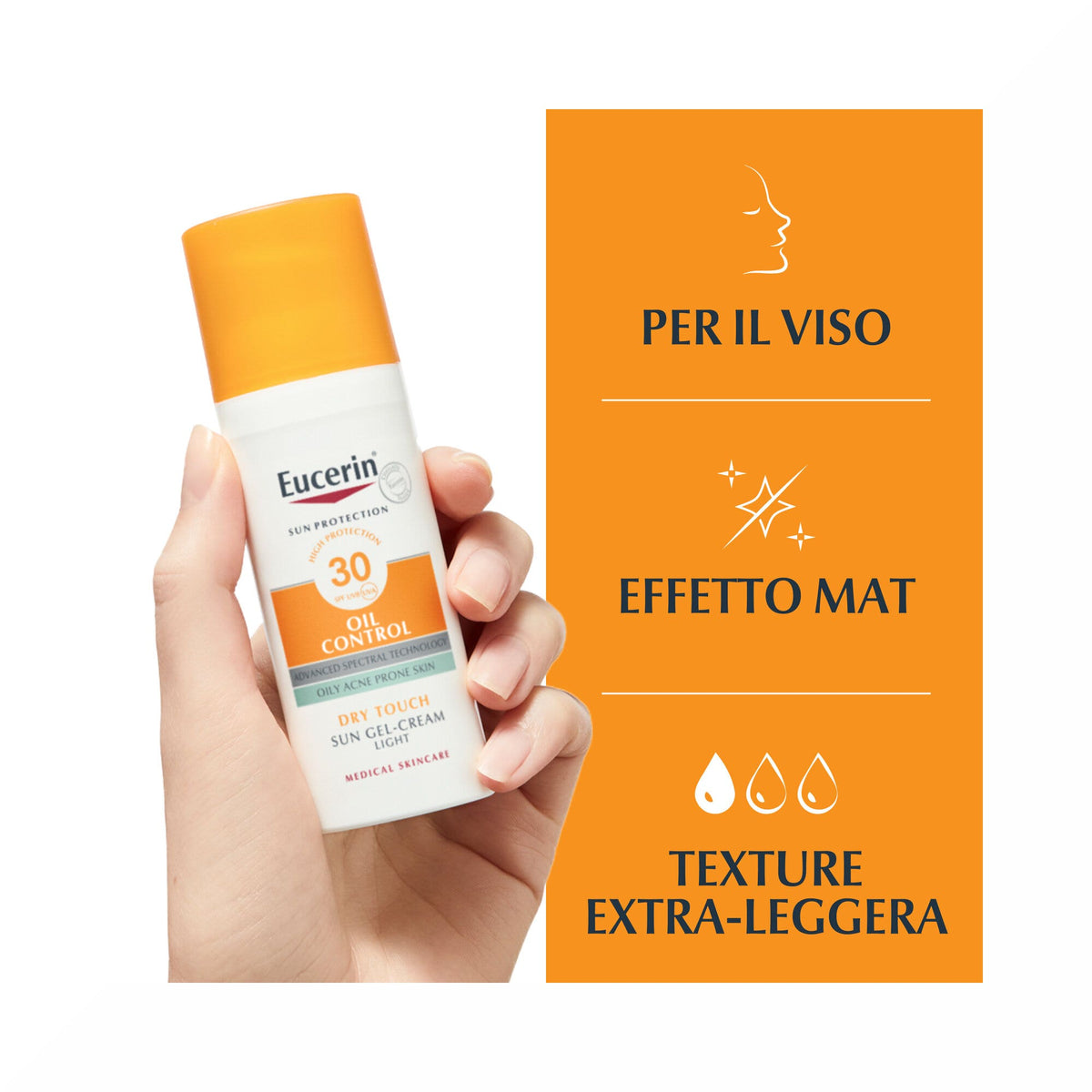 Eucerin Sun Oil Control SPF30 Gel Crema Solare 50ml-3