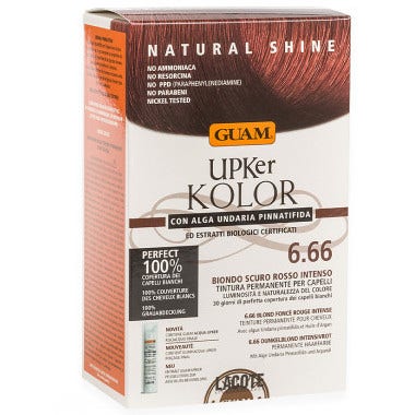 Guam Upker Kolor Tinta Capelli 6,6 Biondo Scuro Rosso Intenso  - 3