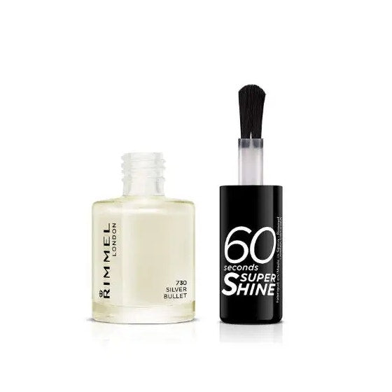 Rimmel Smalto 60 Seconds Super Shine Tonalità 730 Silver Bullet 8ml-2
