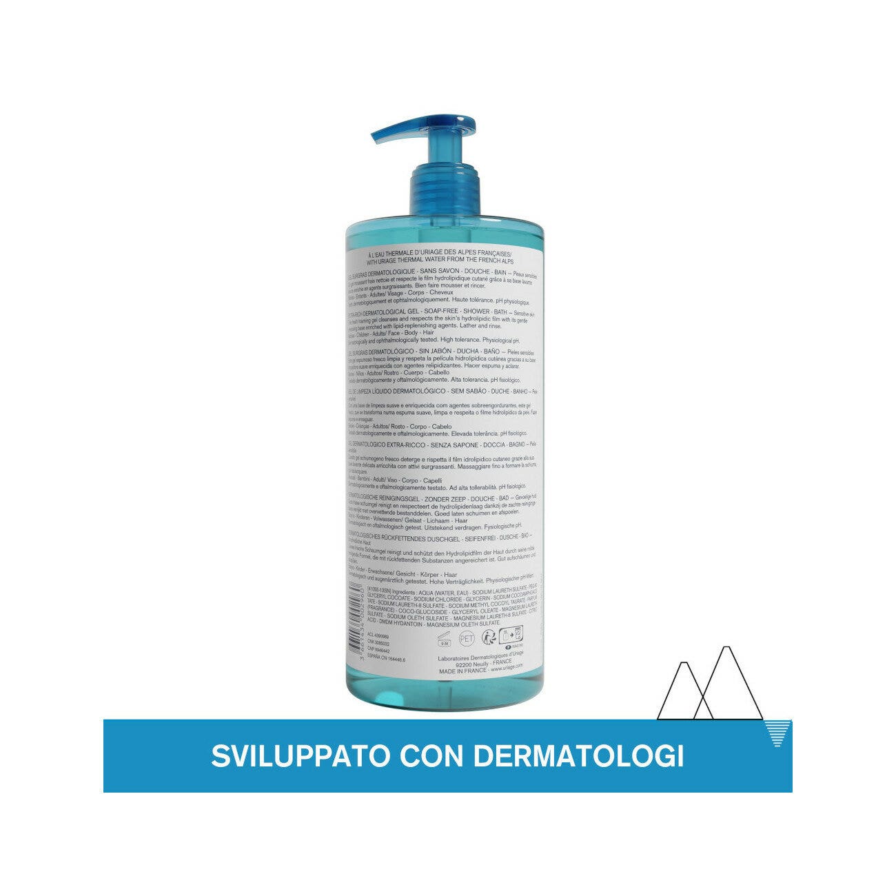Uriage Gel Detergente Dermatologico Extra-ricco 1 Litro-7