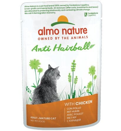 Almo Nature Anti-Hairball Cibo Umido Con Pollo Fresco Per Gatti Adulti Bustina 70g-2