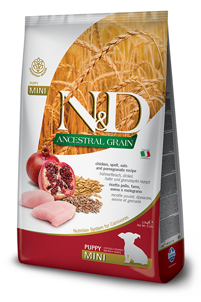 Farmina N&D Ancestral Grain Pollo E Melograno Cani Cuccioli Taglia Mini Sacco 800g-1