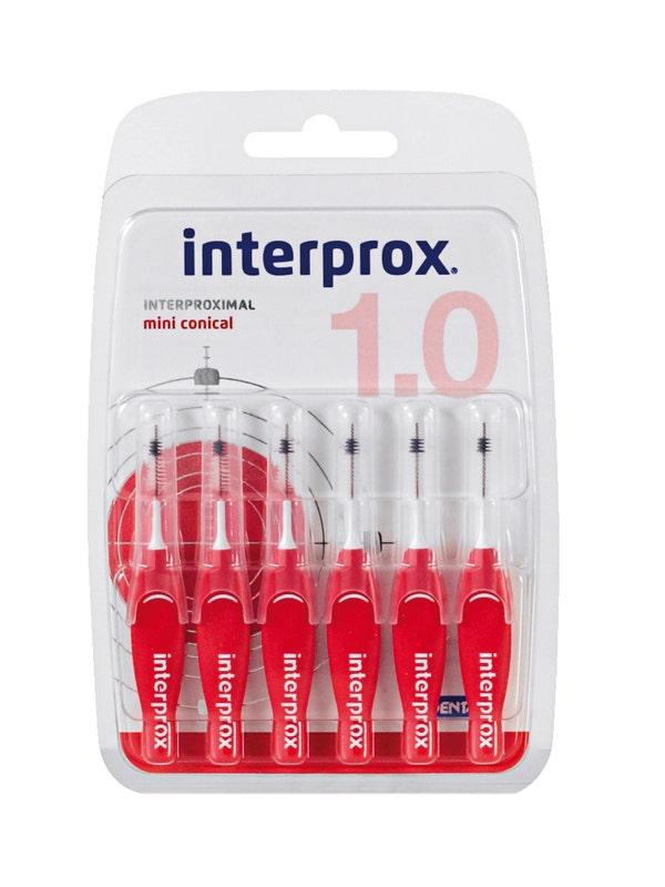 Interprox Mini Conical Scovolino Spazi Interdentali 1,0mm Blister 6 Pezzi-3