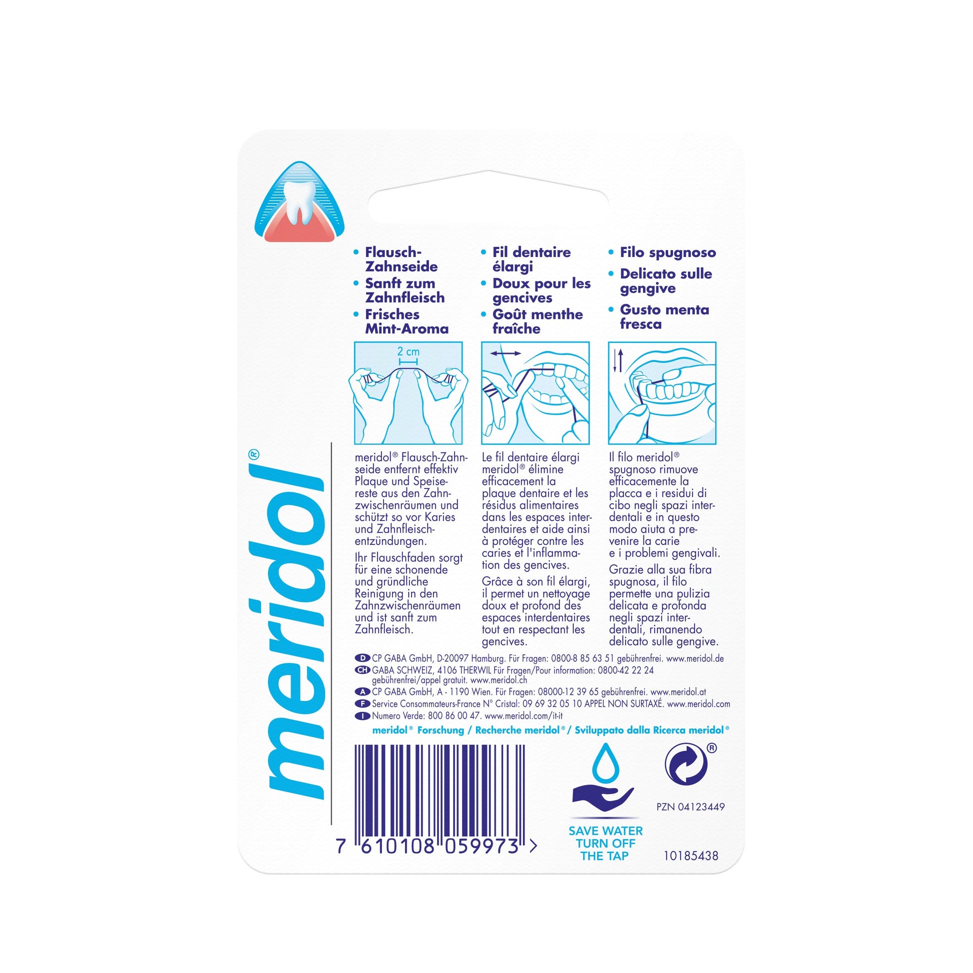 Meridol Expanded Filo Interdentale Cerato 40m  - 6