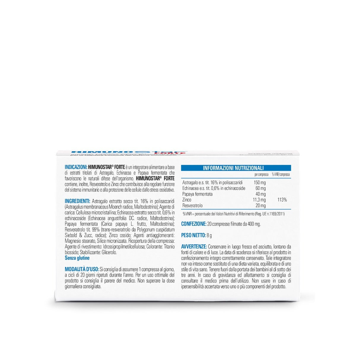 Himunostar Forte 20 Compresse-3