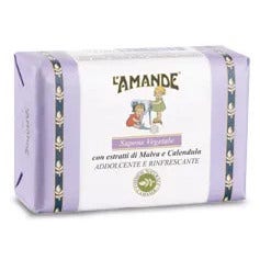 L'Amande Marseille Sapone Vegetale Malva/Calendula 200g-2