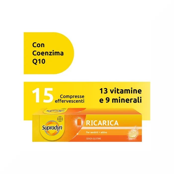 Supradyn Ricarica Integratore Vitamine e Sali Minerali 15 Compresse Effervescenti-37