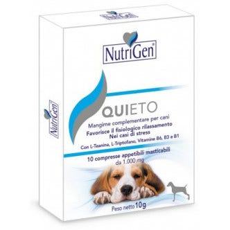 Quieto Mangime Complementare Rilassante Per Cani 30 Tavolette-1