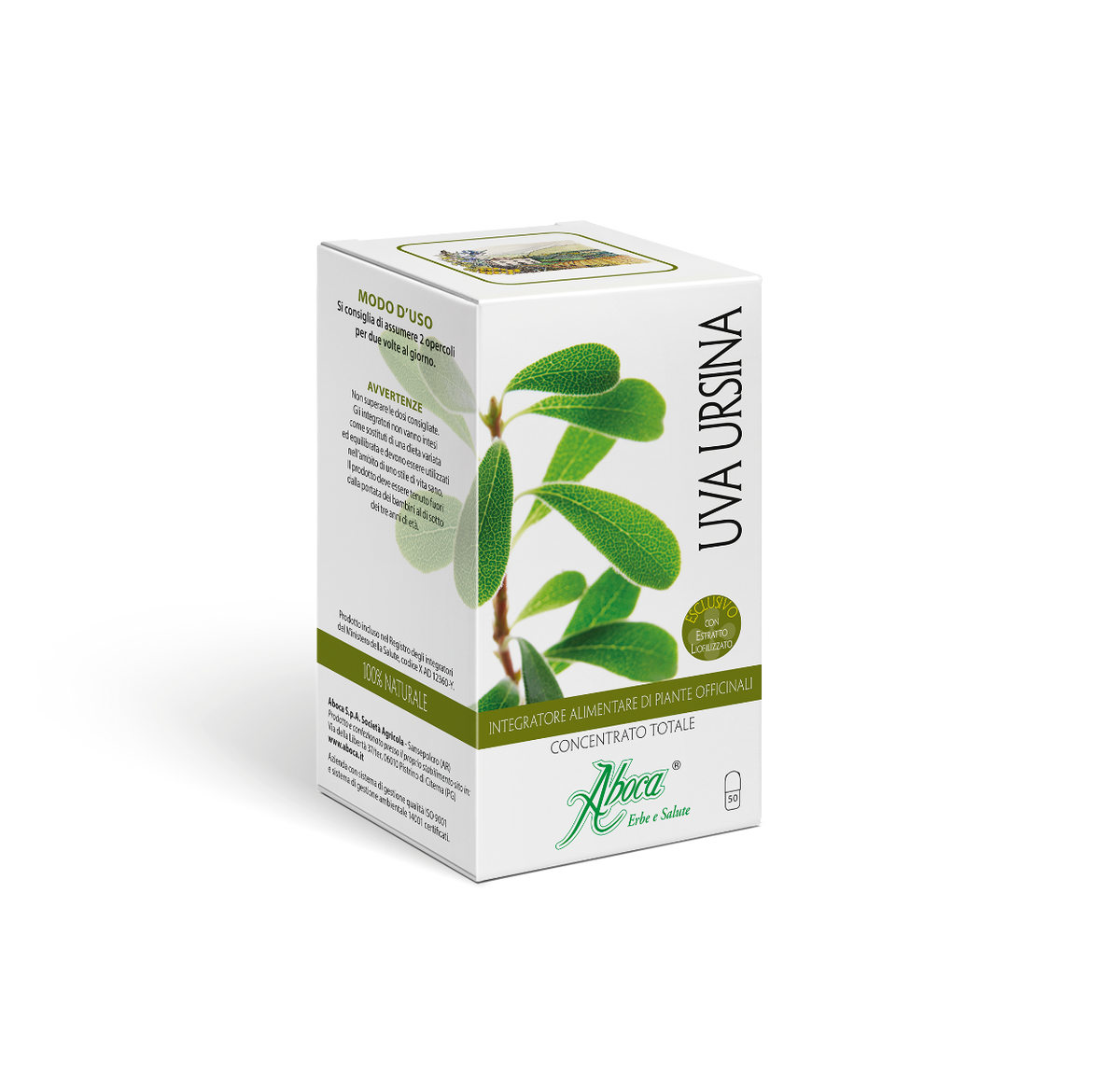 Aboca Uva Ursina Concentrato Totale 50 Opercoli-3