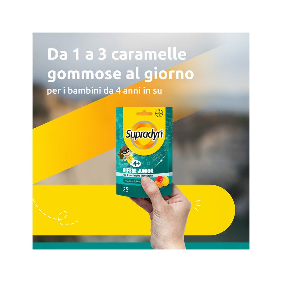 Supradyn Difese Junior Integratore Difese Immunitarie con Vitamina C D e Zinco 25 Caramelle Gommose-21