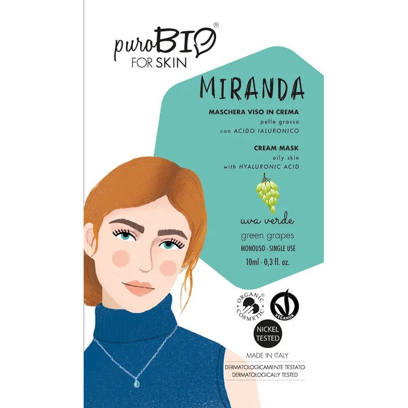 Purobio For Skin Miranda Maschera 06 Profumazione Uva Verde 10ml  - 2