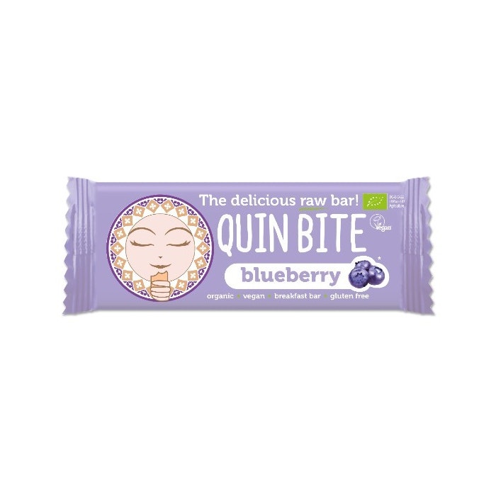 Quin Bite Barretta Cruda Al Mirtillo Senza Glutine 30g-3