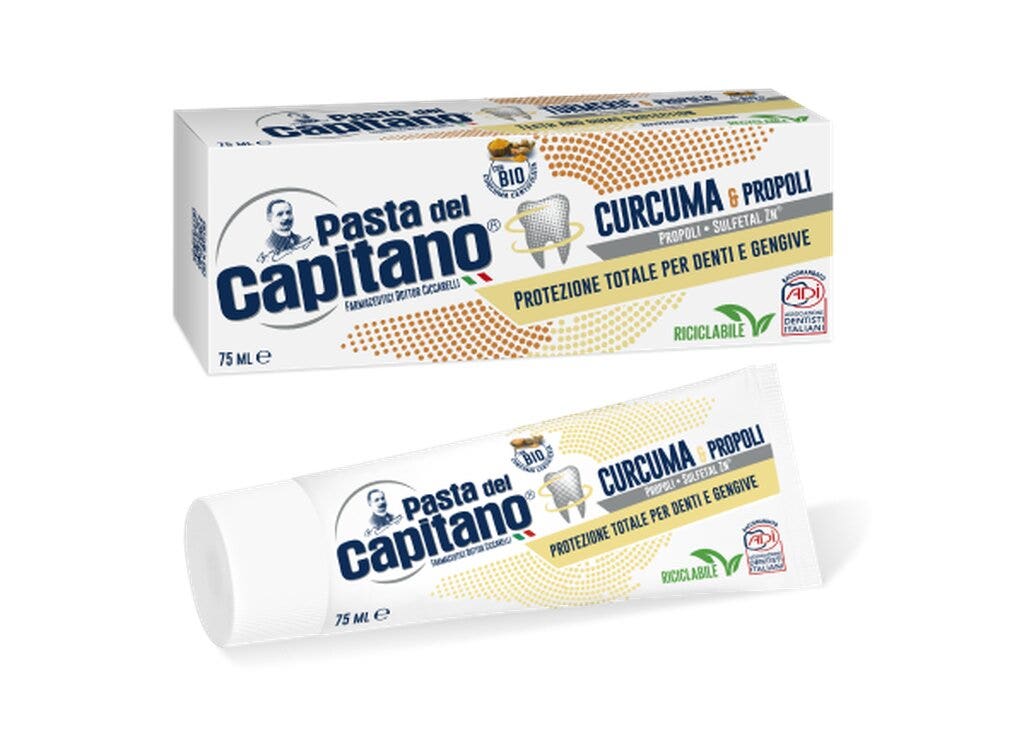 Pasta Del Capitano Dentifricio Curcuma E Propoli 75ml-1