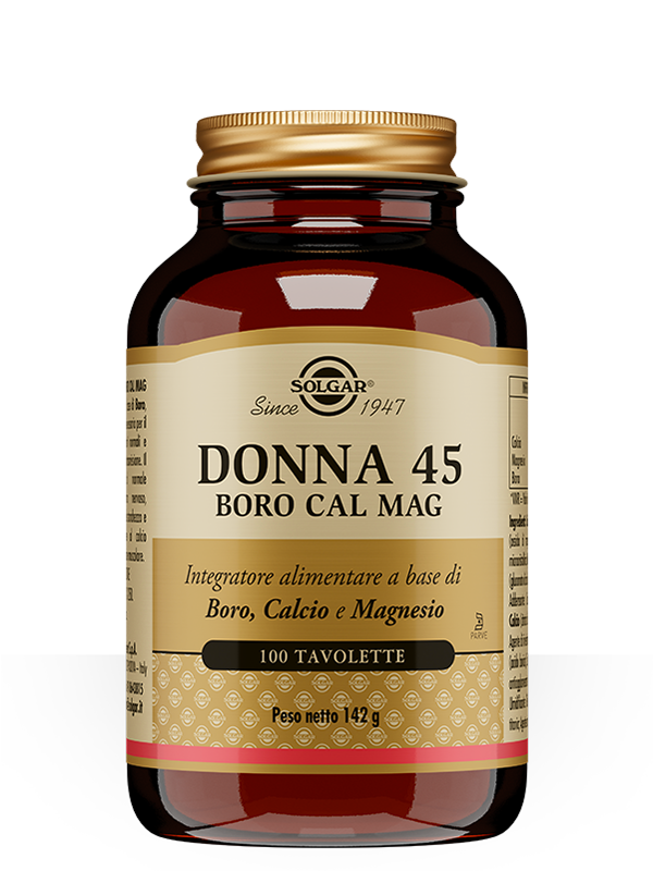 Solgar Donna 45 Boro Cal Mag 100 Tavolette-1