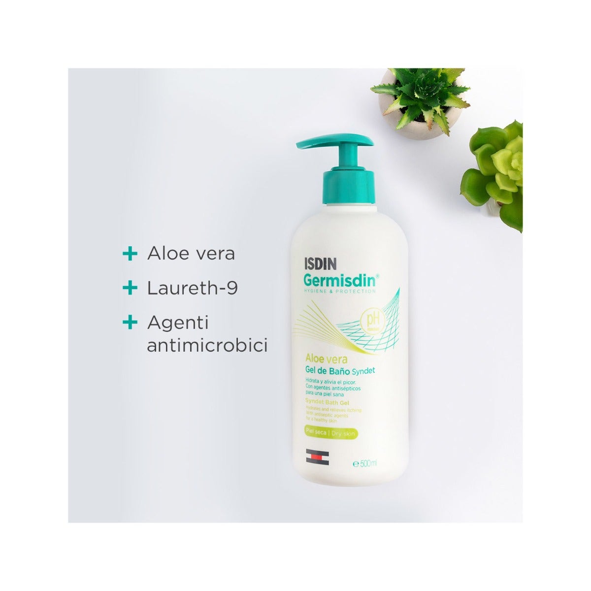 Isdin Germisdin Aloe Vera Igiene Corpo Quotidiana 500ml-4