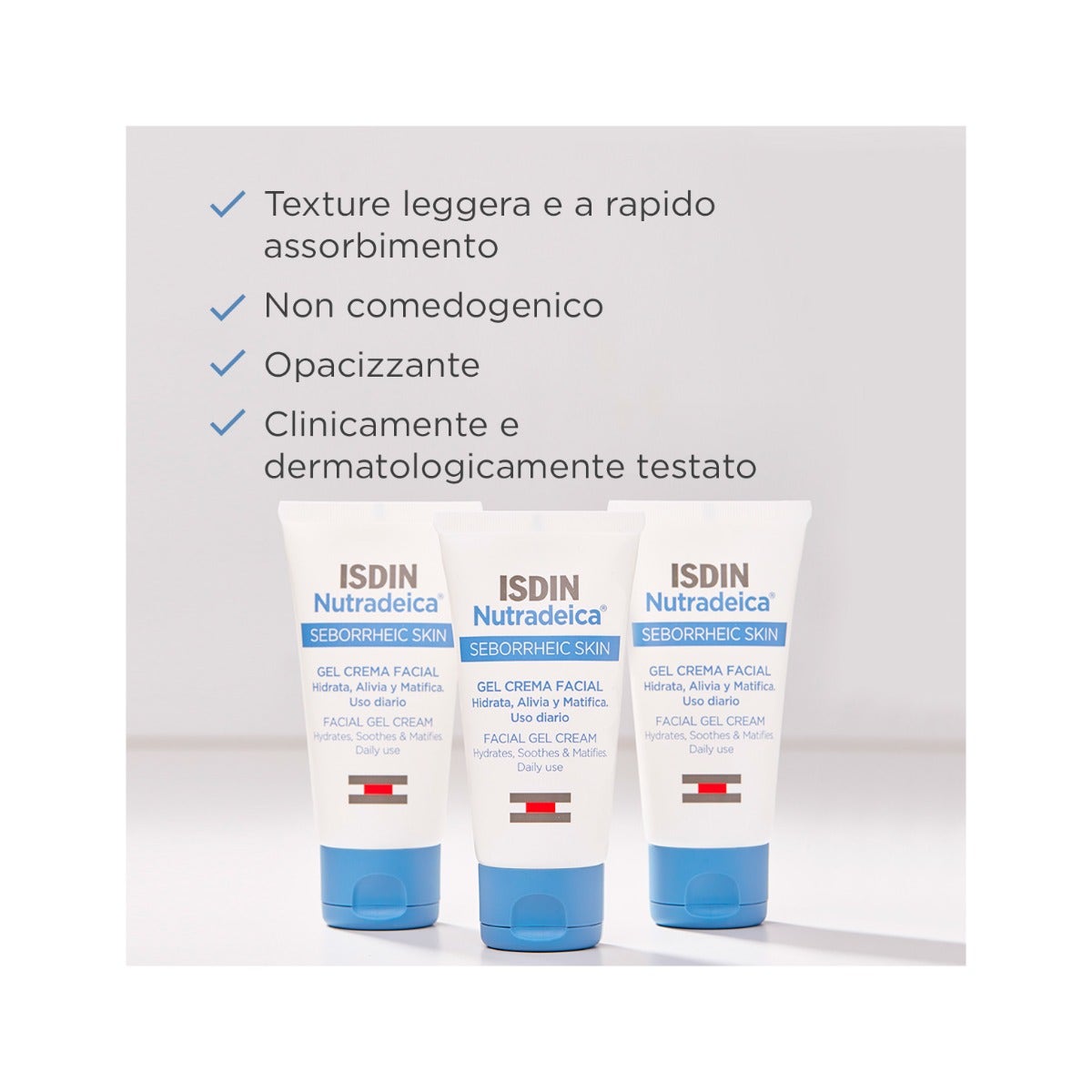 Isdin Nutradeica Gel Crema Viso Pelle Seborroica 50ml-6