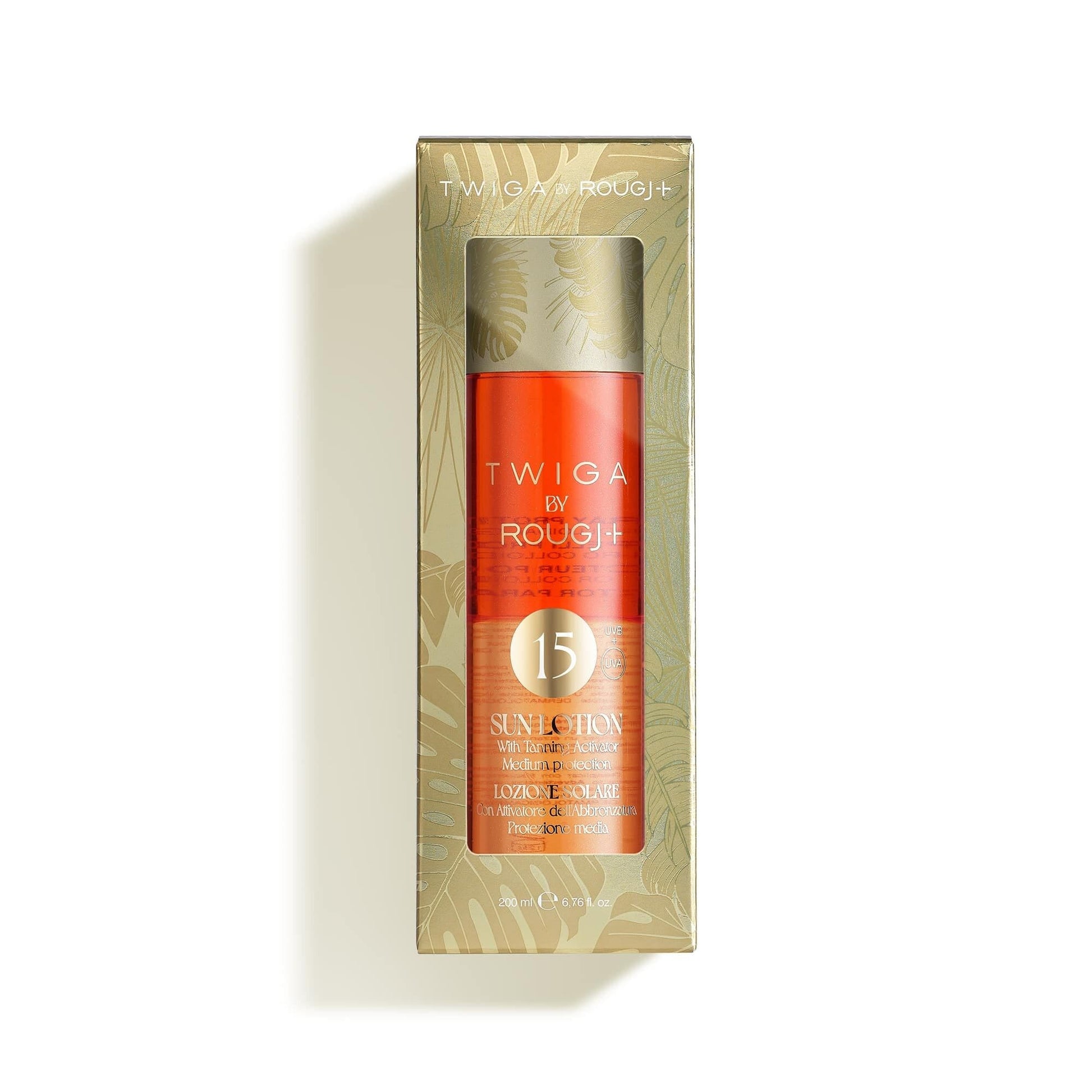 Twiga By Rougj Solare Bifasico Con Attivatore Di Melanina E Oro Colloidale 200ml SPF15-5