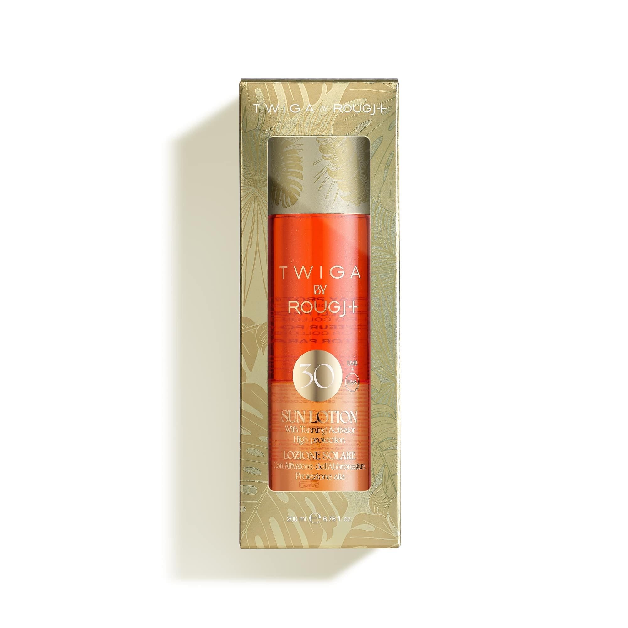 Twiga By Rougj Solare Bifasico Con Attivatore Di Melanina E Oro Colloidale 200ml SPF30-5