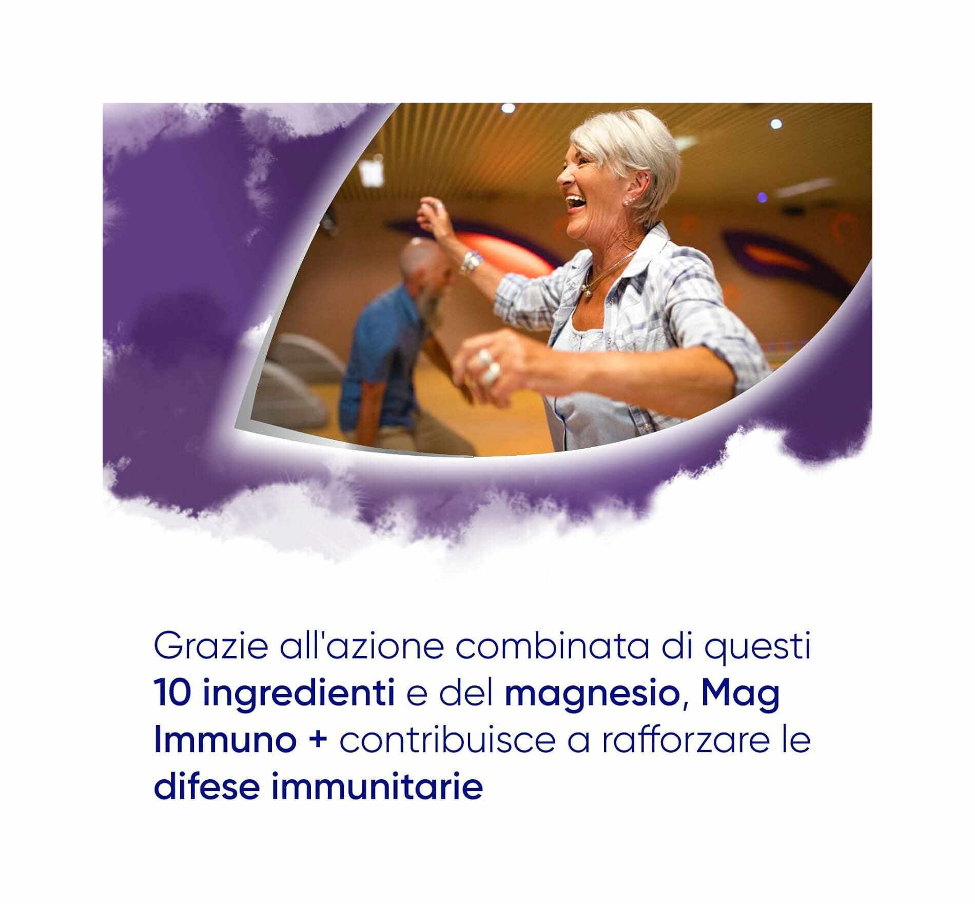 Mag Immuno+ Difese Immunitarie Integratore Alimentare Vitamine e Minerali, Magnesio, Difese Immunitarie, Stanchezza e Affaticamento 30 compresse-16