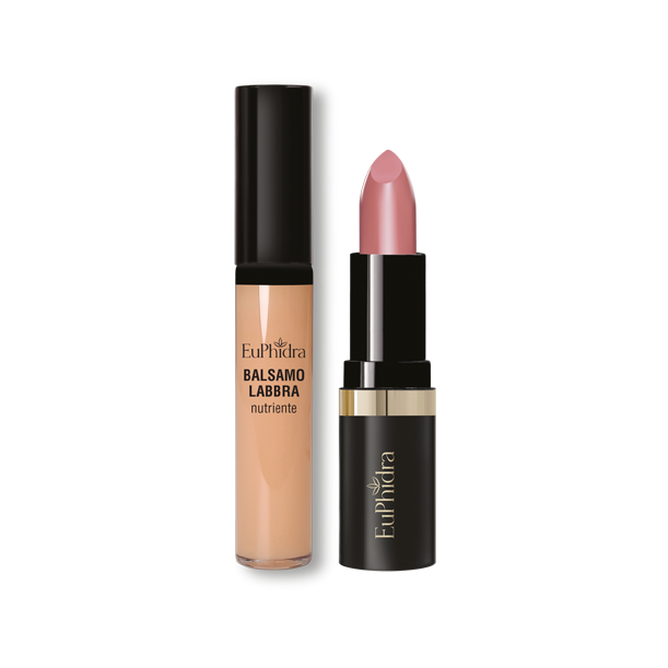 Euphidra Labbra Bellissime Rossetto Mat + Balsamo Labbra 01 Nudo-2