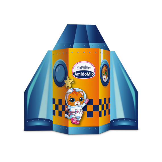 Euphidra Amido Mio L'astronave dei Cuccioli Sapone Liquido 500ml + Shampoo 200ml + Crema 50ml-1