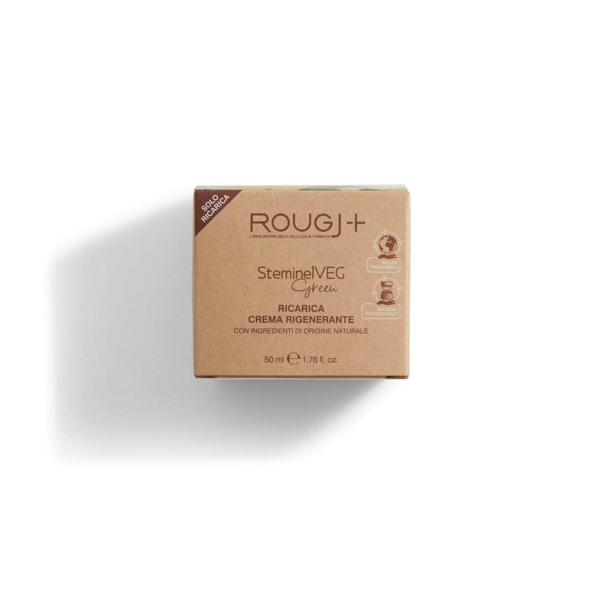Rougj Crema Rigenerante Viso Steminelveg Green Ricarica 50ml-3