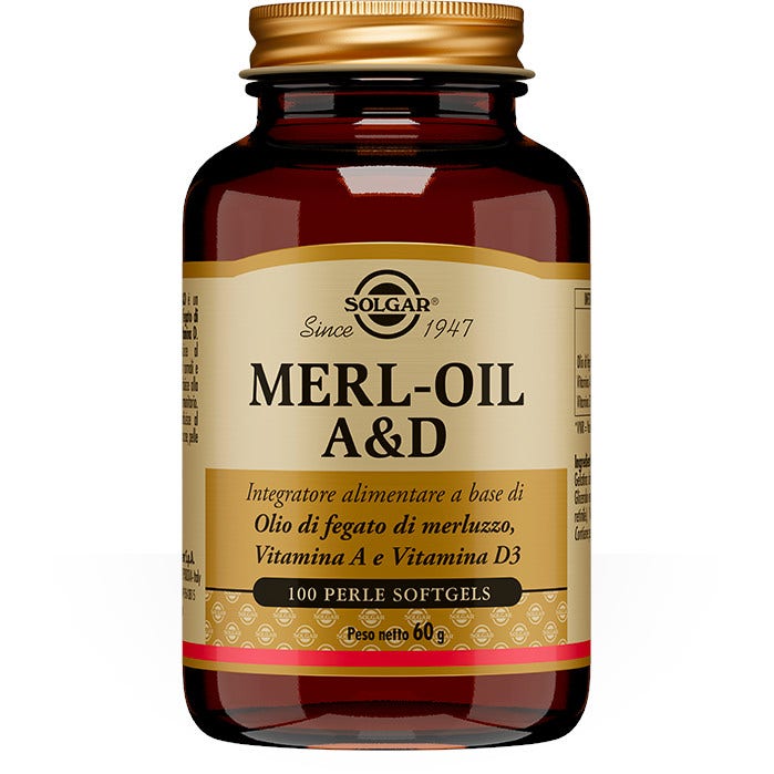Solgar Merl Oil A&D 100 Perle Softgel -1