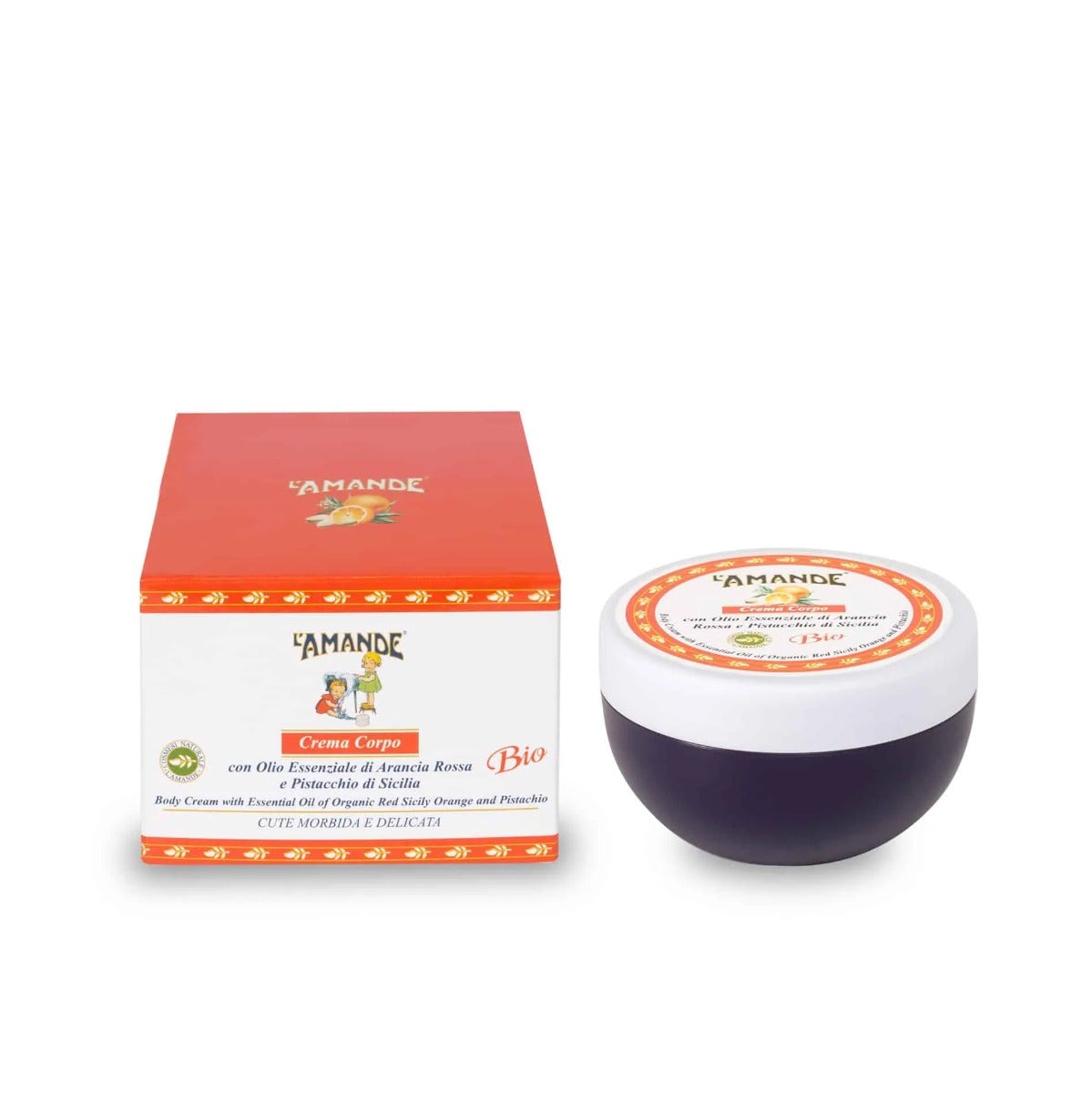 L'amande Crema Corpo Arancia Rossa E Pistacchio di Sicilia 200ml-3
