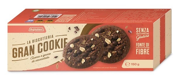 Agluten Gran Cookie Avena Gocce di Cioccolato 150 g-0