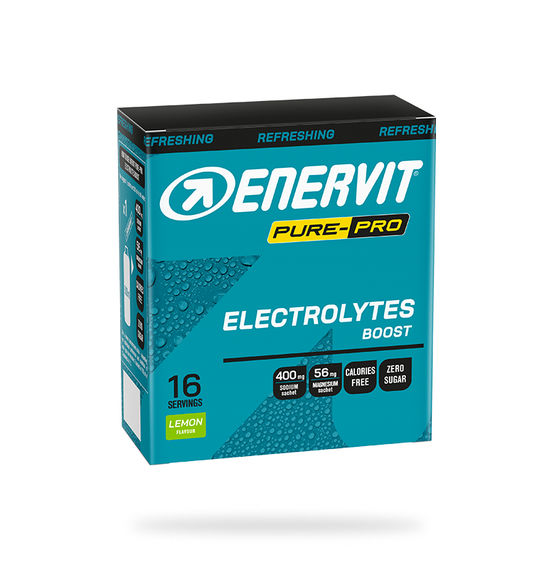 Enervit Pure Pro Electrolytes Boost Salty Lemon 16 Bustine -1