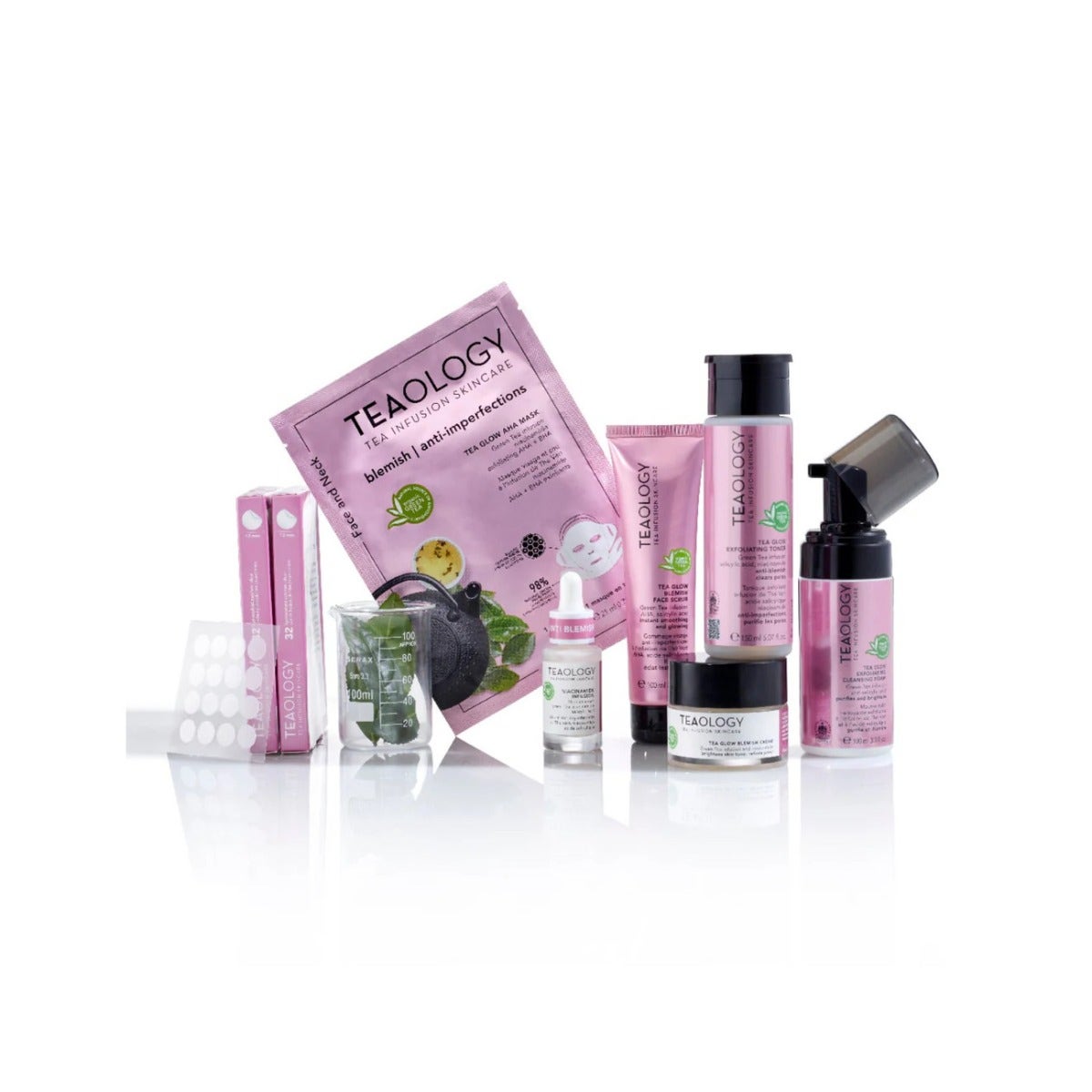 Teaology Tea Glow AHA Mask Maschera Anti-Imperfezioni Viso/Collo Con AHA 21ml-3